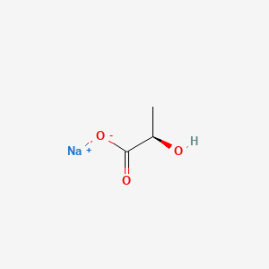 Chemical structure of Sodium Lactate, D-