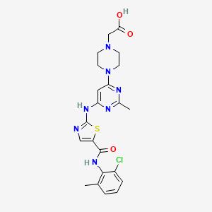 Chemical structure of Dasatinib metabolite M6