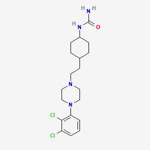 Chemical structure of Didesmethyl cariprazine