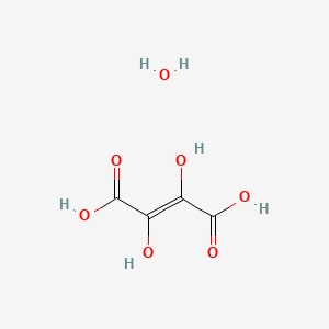 Chemical structure of Dihydroxyfumaric acid hydrate