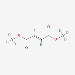 Chemical structure of Dimethyl fumarate D6