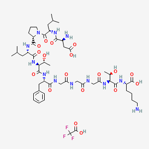Chemical structure of DLPLTFGGGTK TFA