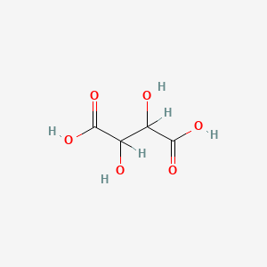 Chemical structure of DL-Tartaric acid