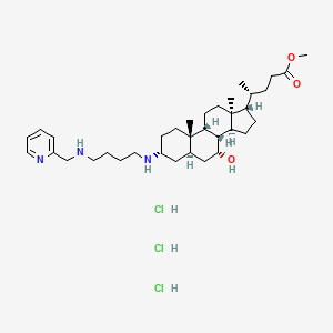 Chemical structure of DPM-1001 trihydrochloride