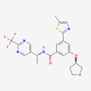 Chemical structure of Eliapixant