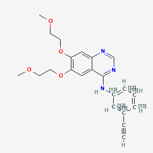 Chemical structure of Erlotinib-13C6