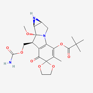 Chemical structure of Glutarimide-Isoindolinone-NH-PEG3-COOH