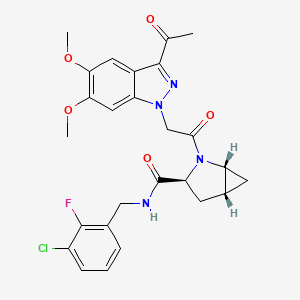 Chemical structure of Glycyl-Exatecan D5 hydrochloride