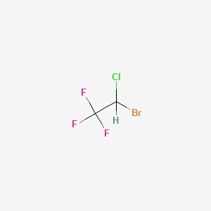 Chemical structure of Halothane