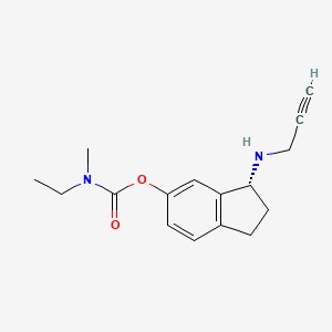 Chemical structure of Ladostigil
