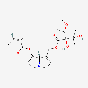 Chemical structure of Lasiocarpine