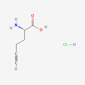 Chemical structure of L-Homopropargylglycine hydrochloride