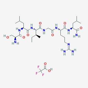 Chemical structure of LRGILS-NH2 TFA