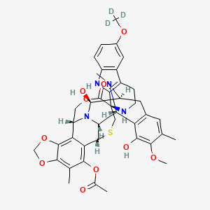 Chemical structure of Lurbinectedin D3