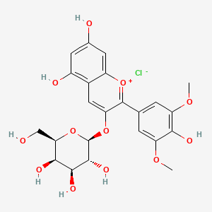 Chemical structure of Malvidin 3-galactoside