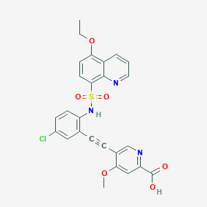Chemical structure of MCT4-IN-1