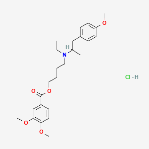 Chemical structure of Mebeverine hydrochloride