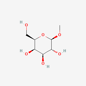 Chemical structure of Methyl β-D-Galactopyranoside