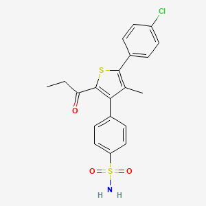 Chemical structure of nAChR agonist 1