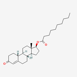 Chemical structure of Nandrolone decanoate