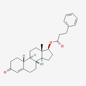 Chemical structure of Nandrolone phenylpropionate