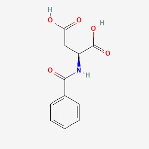 Chemical structure of N-Benzoylaspartic acid