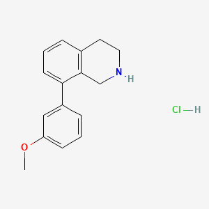 Chemical structure of N-Desmethylnefopam D5 hydrochloride