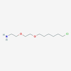 Chemical structure of NH2-PEG2-C6-Cl