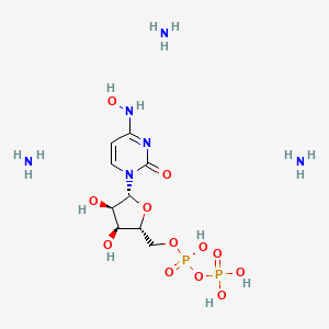 Chemical structure of NHC-diphosphate triammonium