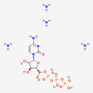 Chemical structure of NHC-triphosphate tetraammonium