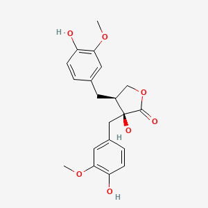Chemical structure of Nortrachelogenin