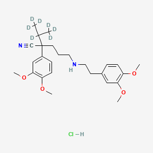 Chemical structure of Norverapamil D7 hydrochloride