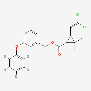 Chemical structure of Permethrin-d5