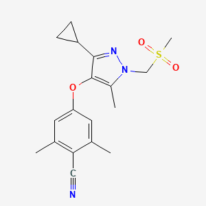Chemical structure of PF-02413873