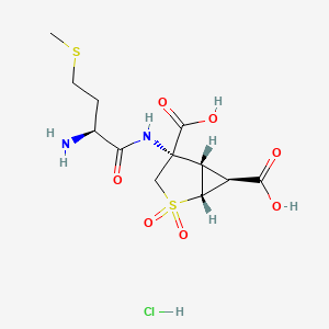 Chemical structure of Pomaglumetad methionil hydrochloride