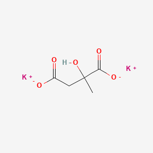 Chemical structure of Potassium 2-hydroxy-2-methylsuccinate