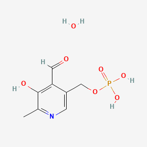 Chemical structure of Pyridoxal 5'-phosphate monohydrate