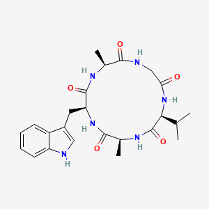 Chemical structure of Segetalin B