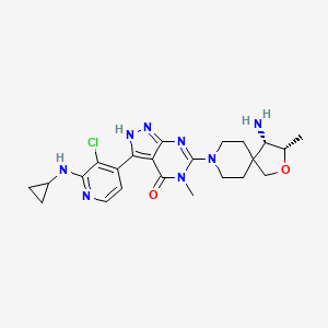 Chemical structure of SHP389