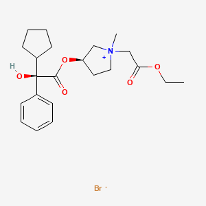 Chemical structure of Sofpironium bromide