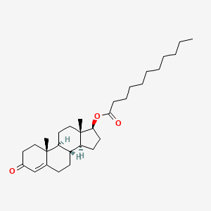 Chemical structure of Testosterone undecanoate