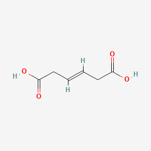 Chemical structure of 3-Hexenedioicacid