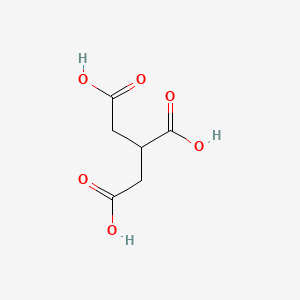 Chemical structure of Tricarballylic acid