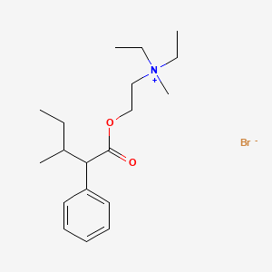 Chemical structure of Valethamate bromide