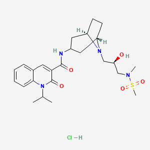 Chemical structure of Velusetrag hydrochloride
