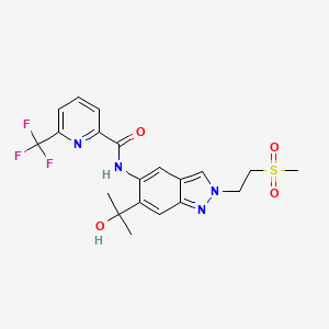 Chemical structure of Zabedosertib
