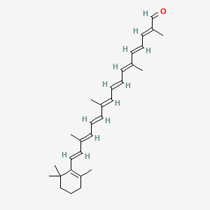 Chemical structure of β-Apo-8'-carotenal