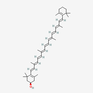 Chemical structure of Cryptoxanthin