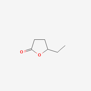 Chemical structure of γ-Hexalactone