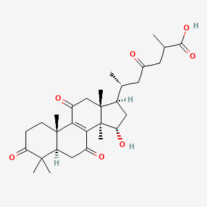 Chemical structure of Ganoderic acid J